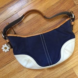 Coach Blue and White Purse